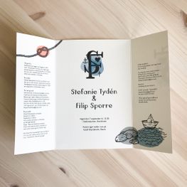Wedding invitation and illustrations